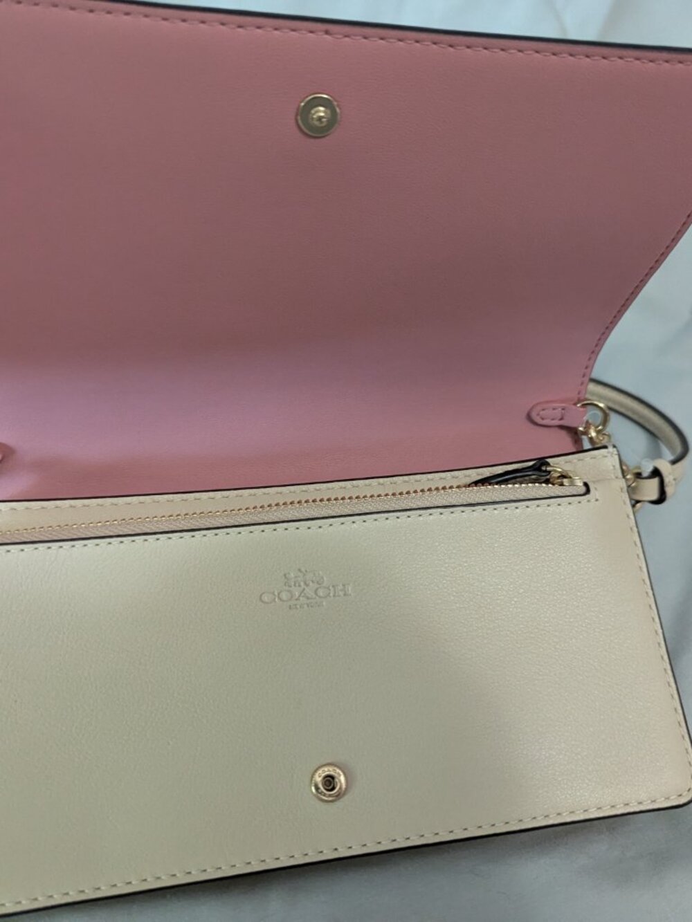 Small brown flowered COACH purse - Picture 3 of 6
